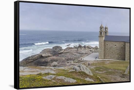 Nosa Senora da Barca (Our Lady of the Boat) Church in Muxia, A Coruna, Galicia, Spain, Europe-Michael Snell-Framed Stretched Canvas