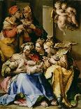 Holy Family with Saints Anne, Catherine of Alexandria, and Mary Magdalene, c.1560-9-Nosadella-Laminated Giclee Print