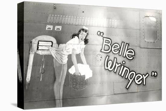 Nose Art, Belle Wringer, Pin-Up-null-Stretched Canvas