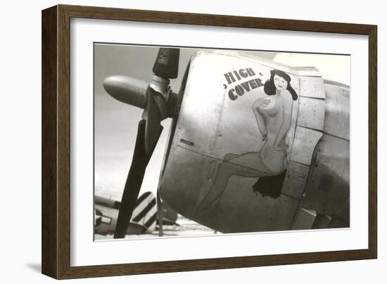 Nose Art, High Cover, Pin-Up-null-Framed Art Print