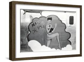 Nose Art, Maid in USA Pin-Up-null-Framed Art Print