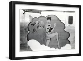 Nose Art, Maid in USA Pin-Up-null-Framed Art Print