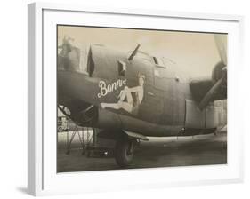 Nose Art on a B24 Liberator, c.1945-null-Framed Photo