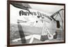 Nose Art, Pappy's Passion Pin-Up with Stork-null-Framed Art Print