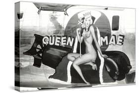 Nose Art, Queen Mae, Pin-Up-null-Stretched Canvas