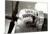 Nose Art, Sack Happy Pin-Up-null-Mounted Premium Giclee Print