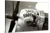 Nose Art, Sack Happy Pin-Up-null-Stretched Canvas