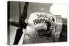 Nose Art, Sack Happy Pin-Up-null-Stretched Canvas