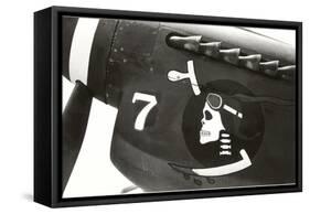 Nose Art, Skull with Goggles-null-Framed Stretched Canvas