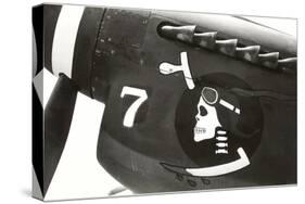 Nose Art, Skull with Goggles-null-Stretched Canvas