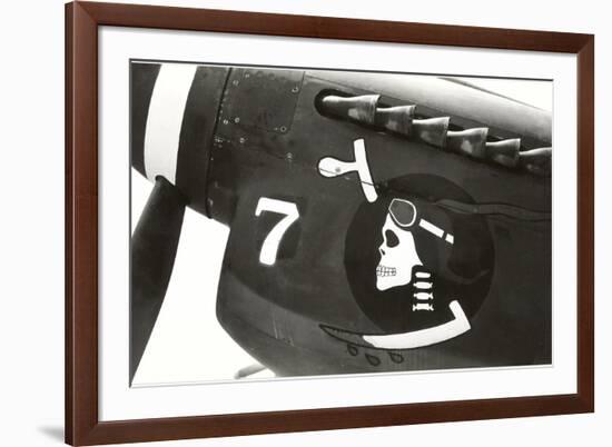 Nose Art, Skull with Goggles-null-Framed Premium Giclee Print