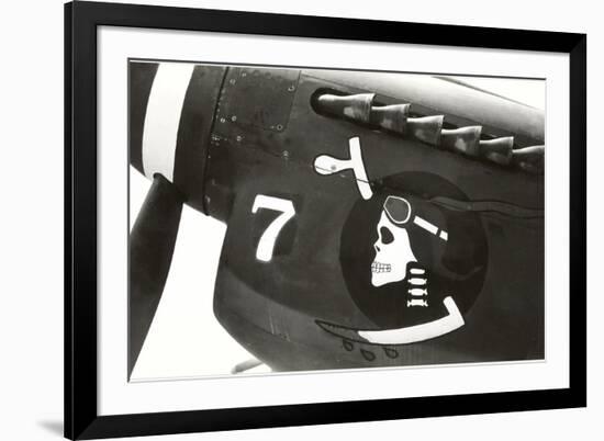 Nose Art, Skull with Goggles-null-Framed Premium Giclee Print
