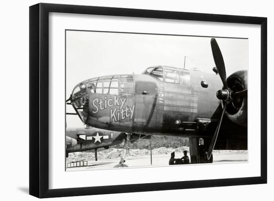 Nose Art, Sticky Kitty-null-Framed Art Print