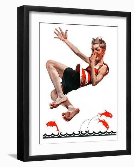 "Nose Dive,"July 25, 1925-Elbert Mcgran Jackson-Framed Giclee Print