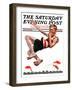 "Nose Dive," Saturday Evening Post Cover, July 25, 1925-Elbert Mcgran Jackson-Framed Premium Giclee Print