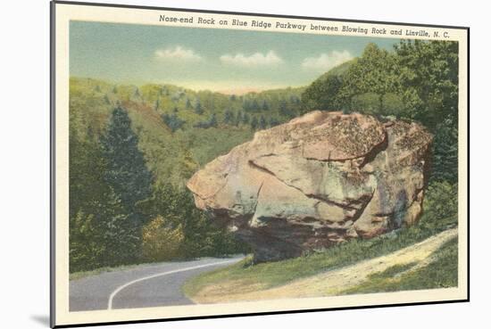 Nose-End Rock, Blue Ridge Parkway, Linville-null-Mounted Art Print