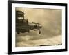 Nose of a B-29 Bomber Landing at an Airfield in Guam in 1945-null-Framed Photo