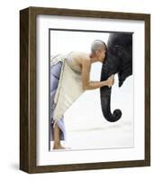 Nose to Nose, Thailand-David Trood-Framed Art Print