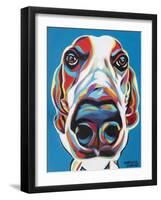 Nosey Dog I-Carolee Vitaletti-Framed Art Print