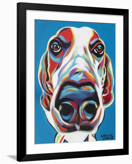 Nosey Dog I-Carolee Vitaletti-Framed Art Print