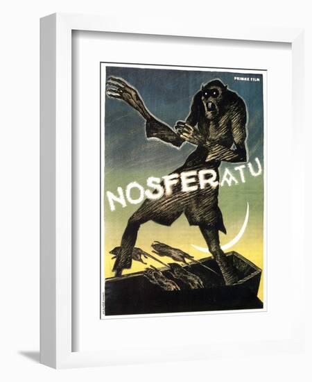 Nosferatu, a Symphony of Horror, 1922-null-Framed Art Print