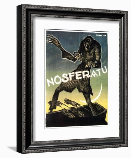 Nosferatu, a Symphony of Horror, 1922-null-Framed Art Print