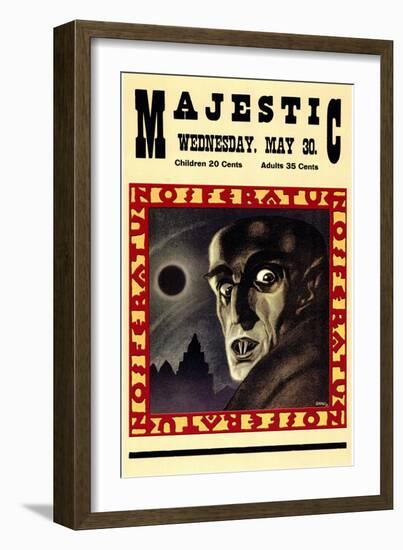 Nosferatu, a Symphony of Horror, 1922-null-Framed Art Print