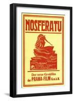 Nosferatu, a Symphony of Horror, German Movie Poster, 1922-null-Framed Art Print