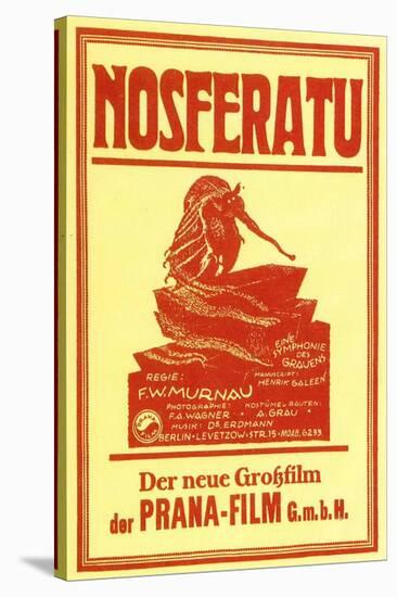 Nosferatu, a Symphony of Horror, German Movie Poster, 1922-null-Stretched Canvas