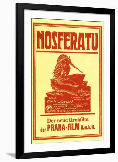 Nosferatu Movie Max Schreck 1922-null-Framed Art Print