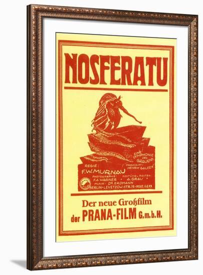 Nosferatu Movie Max Schreck 1922-null-Framed Art Print