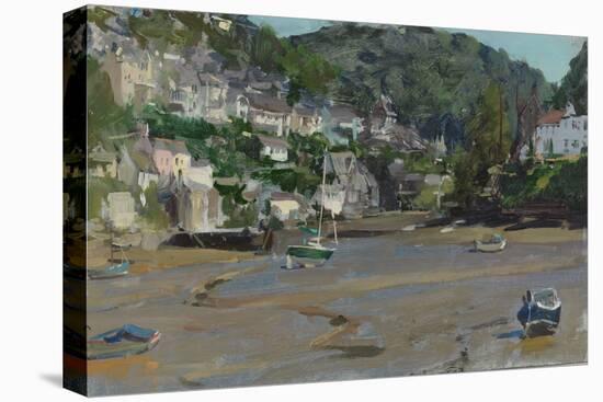 Noss Mayo from Newton Ferrers Quay, 2013-Peter Brown-Stretched Canvas
