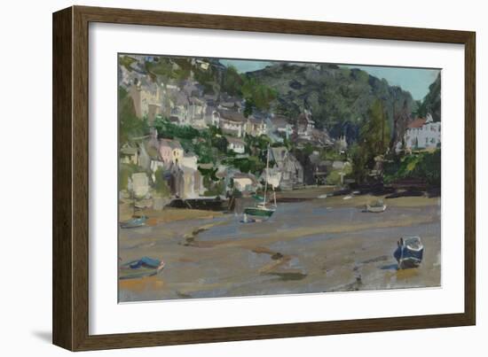 Noss Mayo from Newton Ferrers Quay, 2013-Peter Brown-Framed Giclee Print