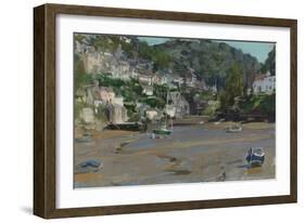 Noss Mayo from Newton Ferrers Quay, 2013-Peter Brown-Framed Giclee Print