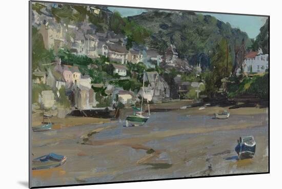 Noss Mayo from Newton Ferrers Quay, 2013-Peter Brown-Mounted Giclee Print