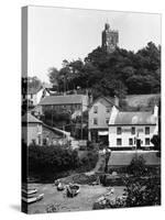 Noss Mayo Harbour, Village and Church-null-Stretched Canvas