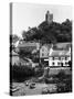Noss Mayo Harbour, Village and Church-null-Stretched Canvas