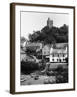 Noss Mayo Harbour, Village and Church-null-Framed Photographic Print