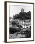 Noss Mayo Harbour, Village and Church-null-Framed Photographic Print