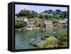 Noss Mayo, South Coast, Devon, England, UK-Roy Rainford-Framed Stretched Canvas