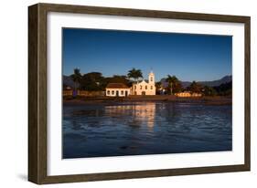 Nossa Senhora Das Dores Church in Paraty at Sunrise-Alex Saberi-Framed Premium Photographic Print