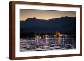 Nossa Senhora Das Dores Church in Paraty at Sunset-Alex Saberi-Framed Photographic Print