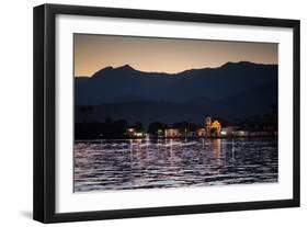 Nossa Senhora Das Dores Church in Paraty at Sunset-Alex Saberi-Framed Photographic Print