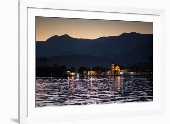 Nossa Senhora Das Dores Church in Paraty at Sunset-Alex Saberi-Framed Photographic Print