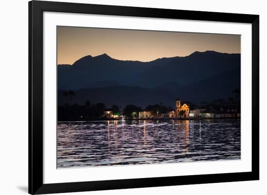 Nossa Senhora Das Dores Church in Paraty at Sunset-Alex Saberi-Framed Photographic Print