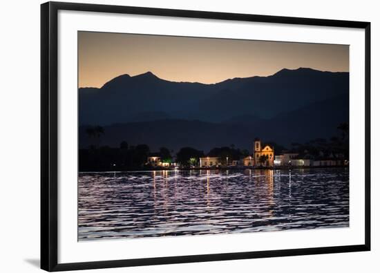 Nossa Senhora Das Dores Church in Paraty at Sunset-Alex Saberi-Framed Photographic Print