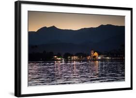 Nossa Senhora Das Dores Church in Paraty at Sunset-Alex Saberi-Framed Photographic Print