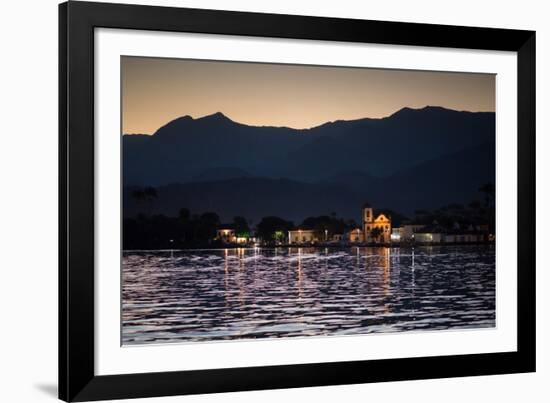 Nossa Senhora Das Dores Church in Paraty at Sunset-Alex Saberi-Framed Photographic Print