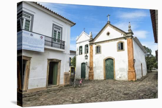 Nossa Senhora Do Rosario E Sao Benedito Church, Paraty, Rio De Janeiro State, Brazil, South America-Gabrielle and Michael Therin-Weise-Stretched Canvas