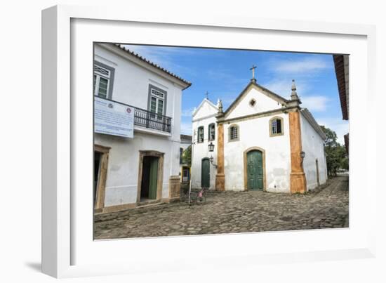 Nossa Senhora Do Rosario E Sao Benedito Church, Paraty, Rio De Janeiro State, Brazil, South America-Gabrielle and Michael Therin-Weise-Framed Photographic Print